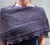 Hand knit lace shawl pattern Renewal by Jessica Miles