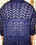 Hand knit cardigan sweater knit with Malabrigo sock yarn cote d azure