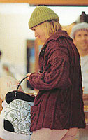 Jo Sharp Knitting Pattern Book Six - Village knitting pattern Uptown. Jo Sharp Silkroad Ultra knitting yarn.