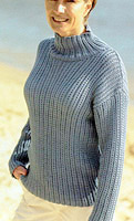 Jo Sharp Book Seven Family knitting pattern - Soft Ribbed Sweater